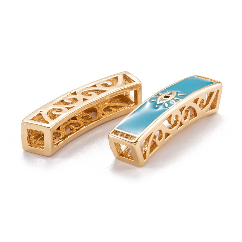 Evil Eye Tube Connector | Bellaire Wholesale