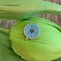 Round Evil Eye Connector | Bellaire Wholesale