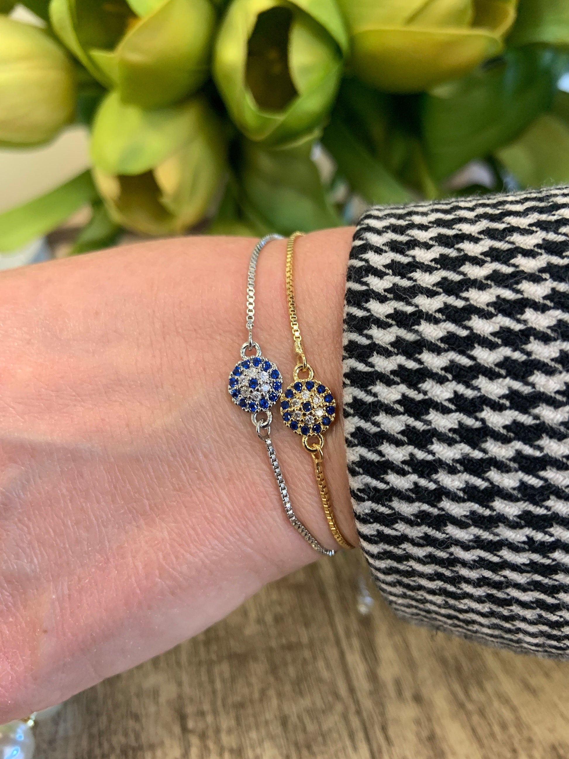 Minimal Evil Eye Bracelet | Bellaire Wholesale