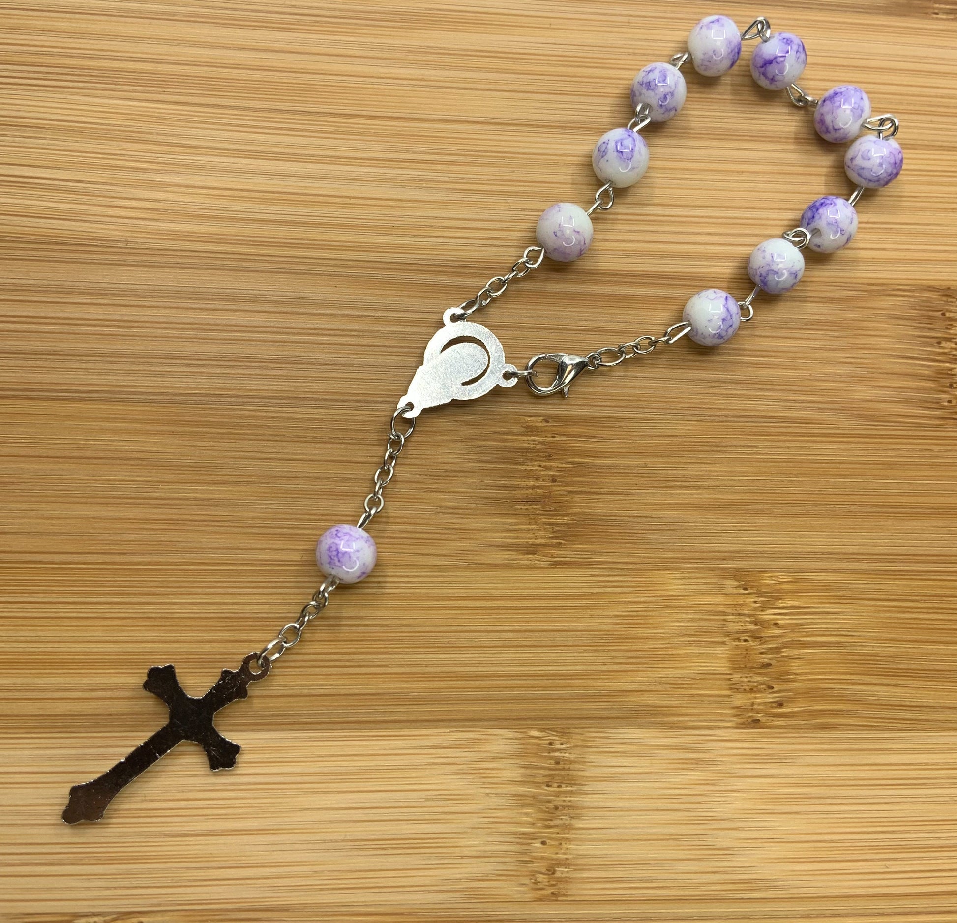 Mini Glass Bead Rosary, 5 colors | Bellaire Wholesale