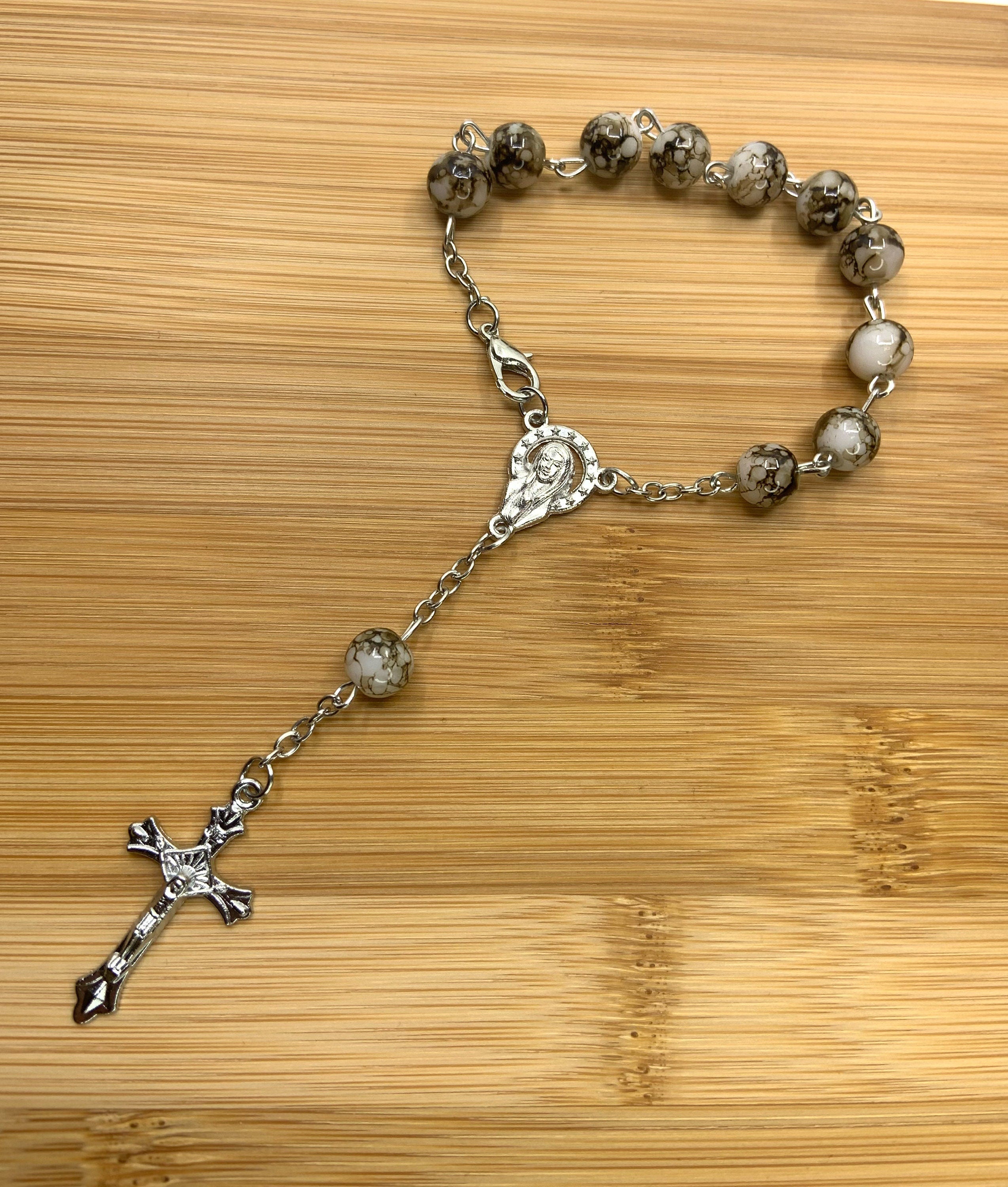 Mini Glass Bead Rosary, 5 colors | Bellaire Wholesale