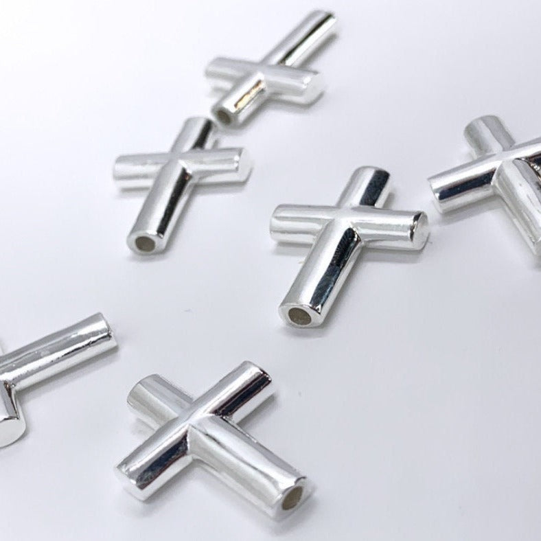 925 Sterling Silver Cross Bead | Bellaire Wholesale