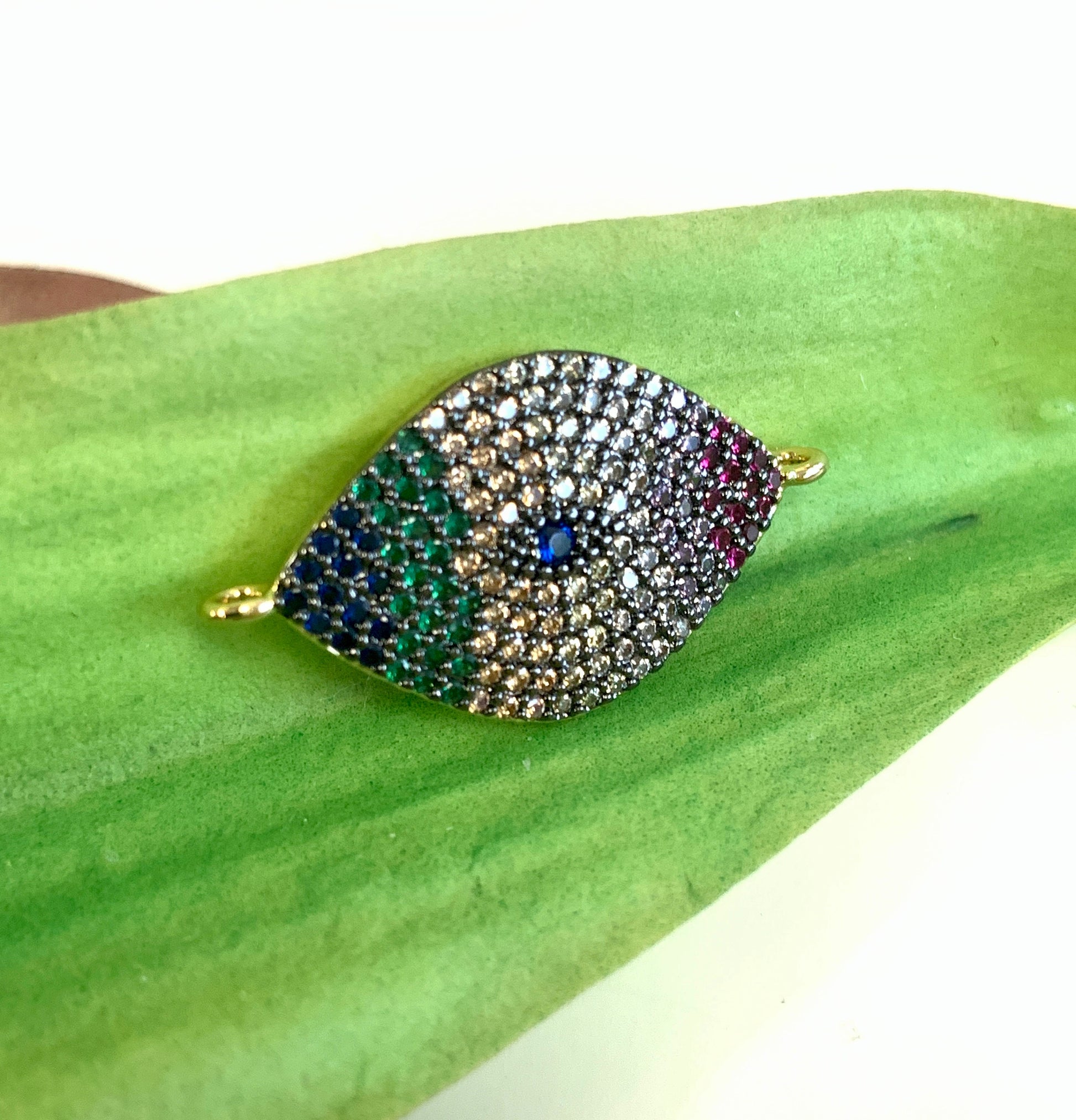 Evil Eye CZ Pave Connector | Bellaire Wholesale