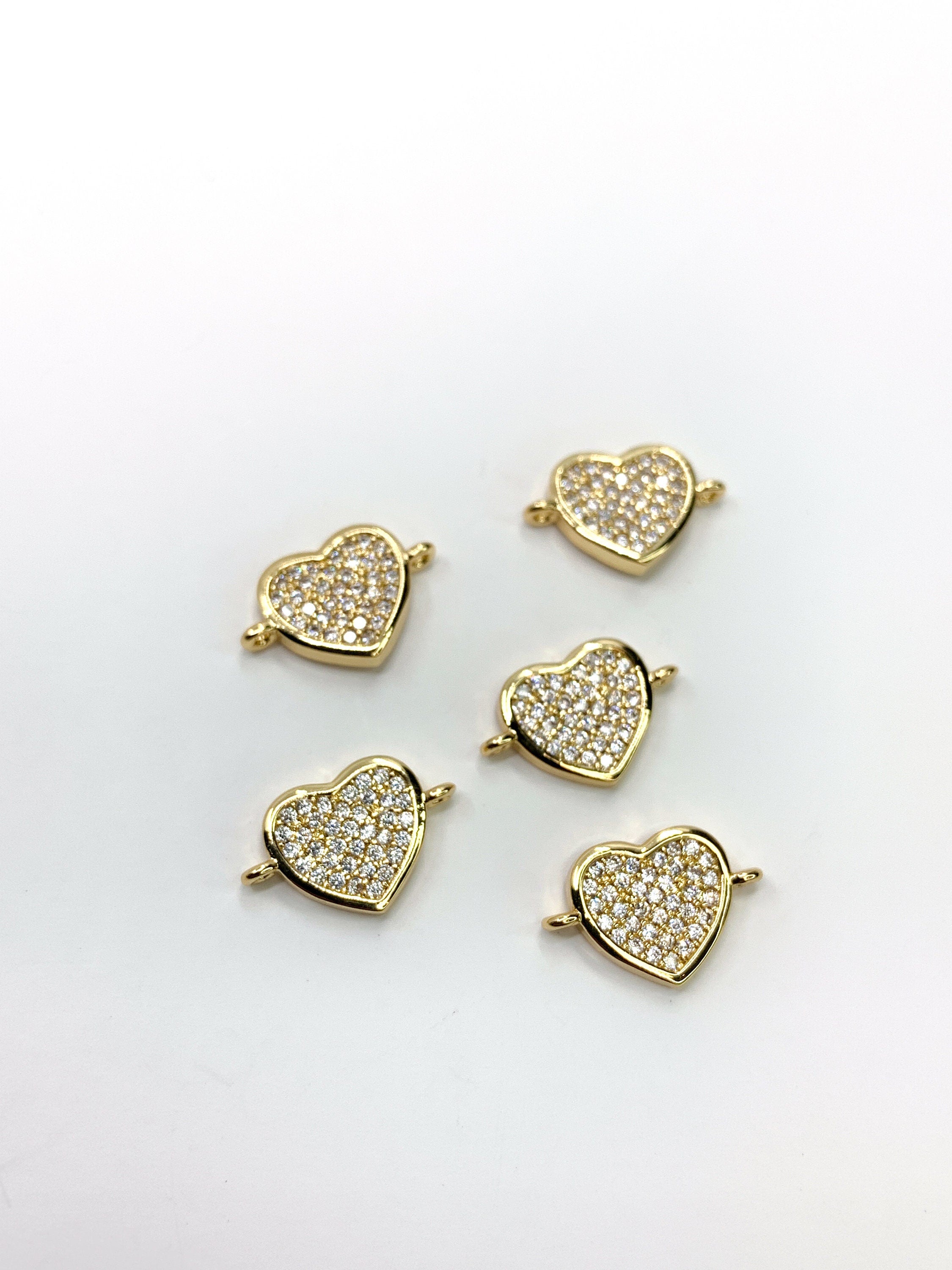 Gold Heart Connector | Bellaire Wholesale