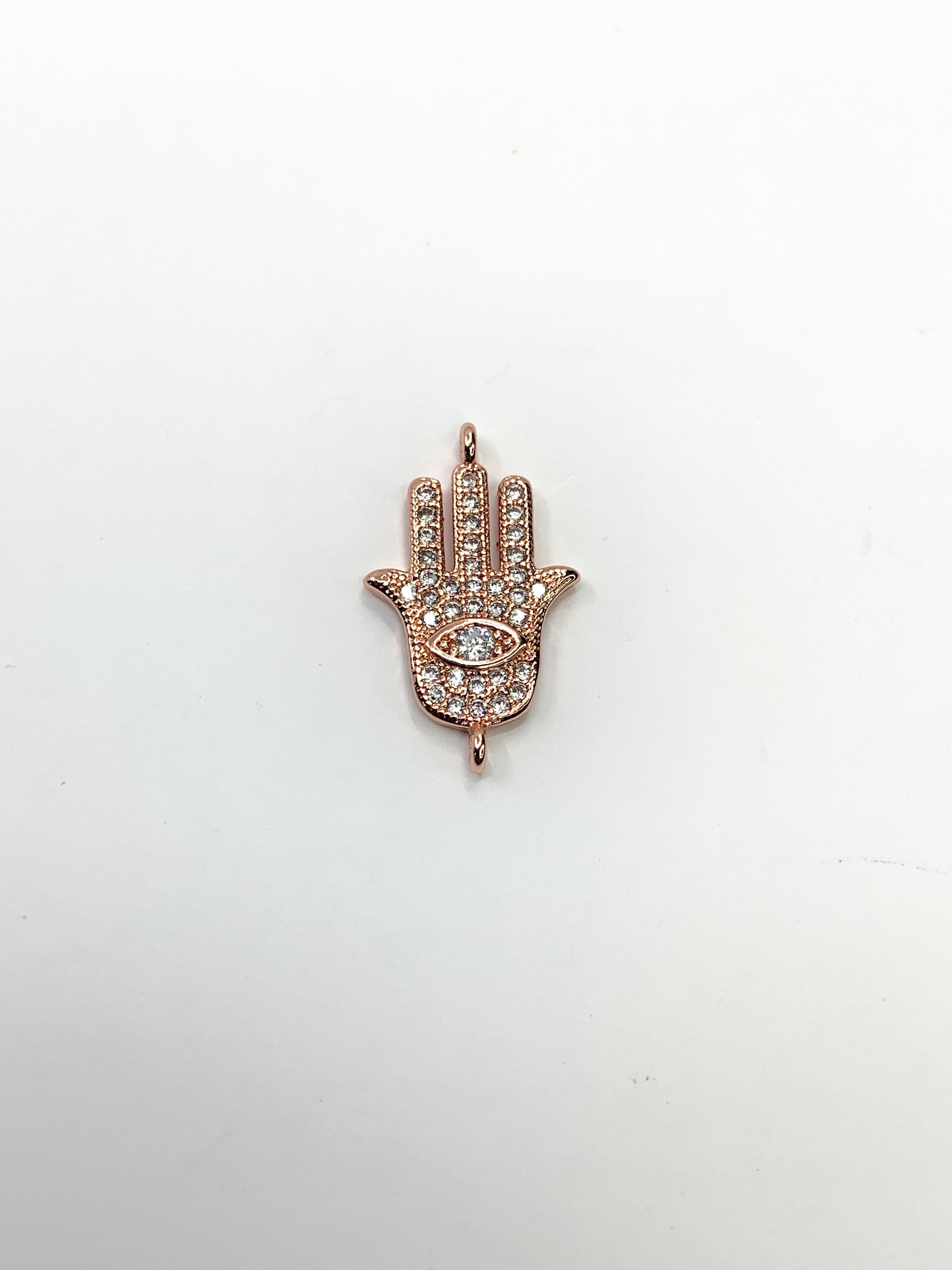 Hamsa Hand with Evil Eye Connector | Bellaire Wholesale