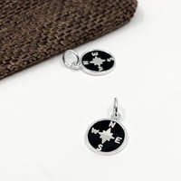 925 Sterling Silver Compass Charm | Bellaire Wholesale