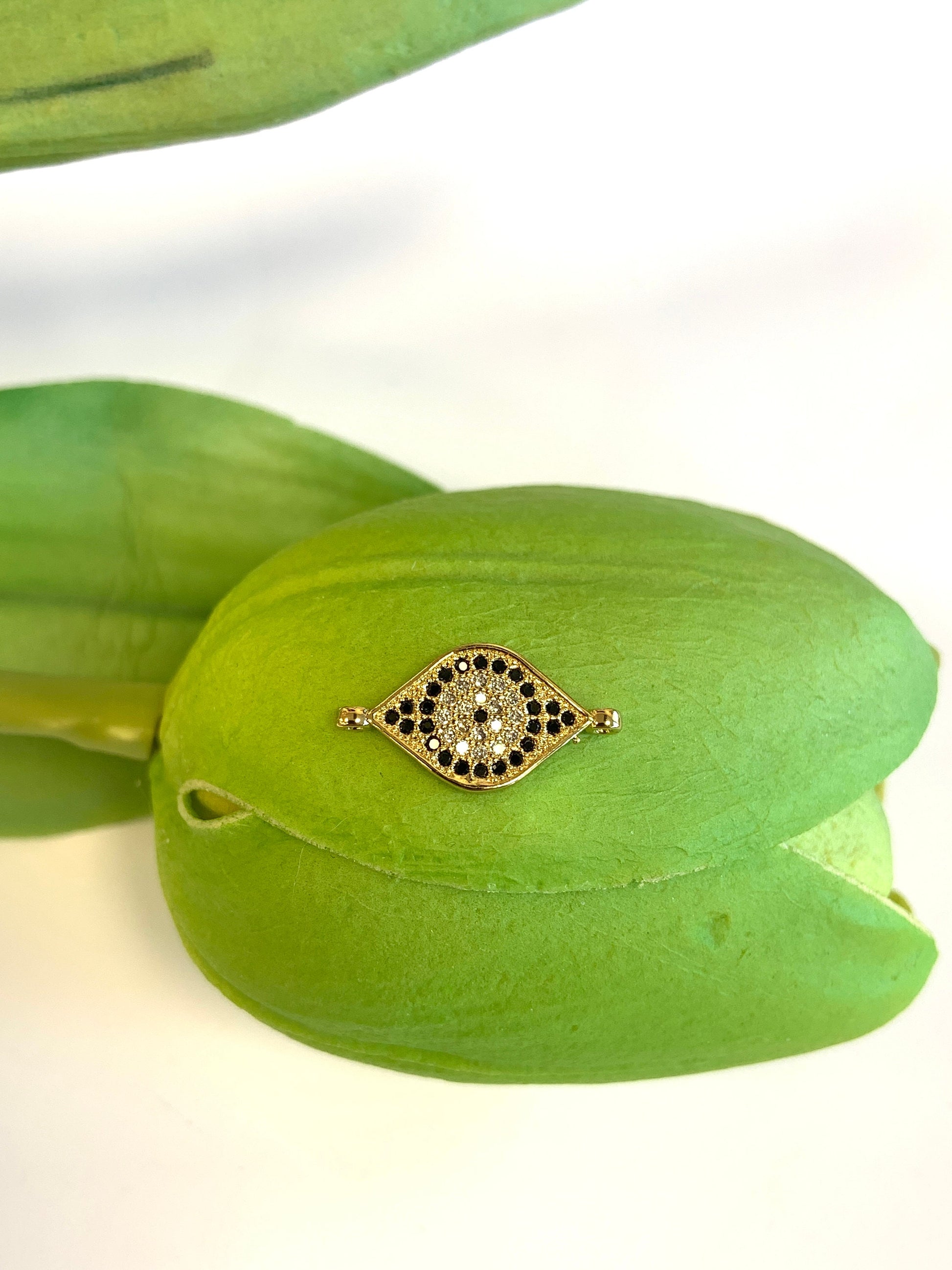 Evil Eye CZ Pave Connector | Bellaire Wholesale
