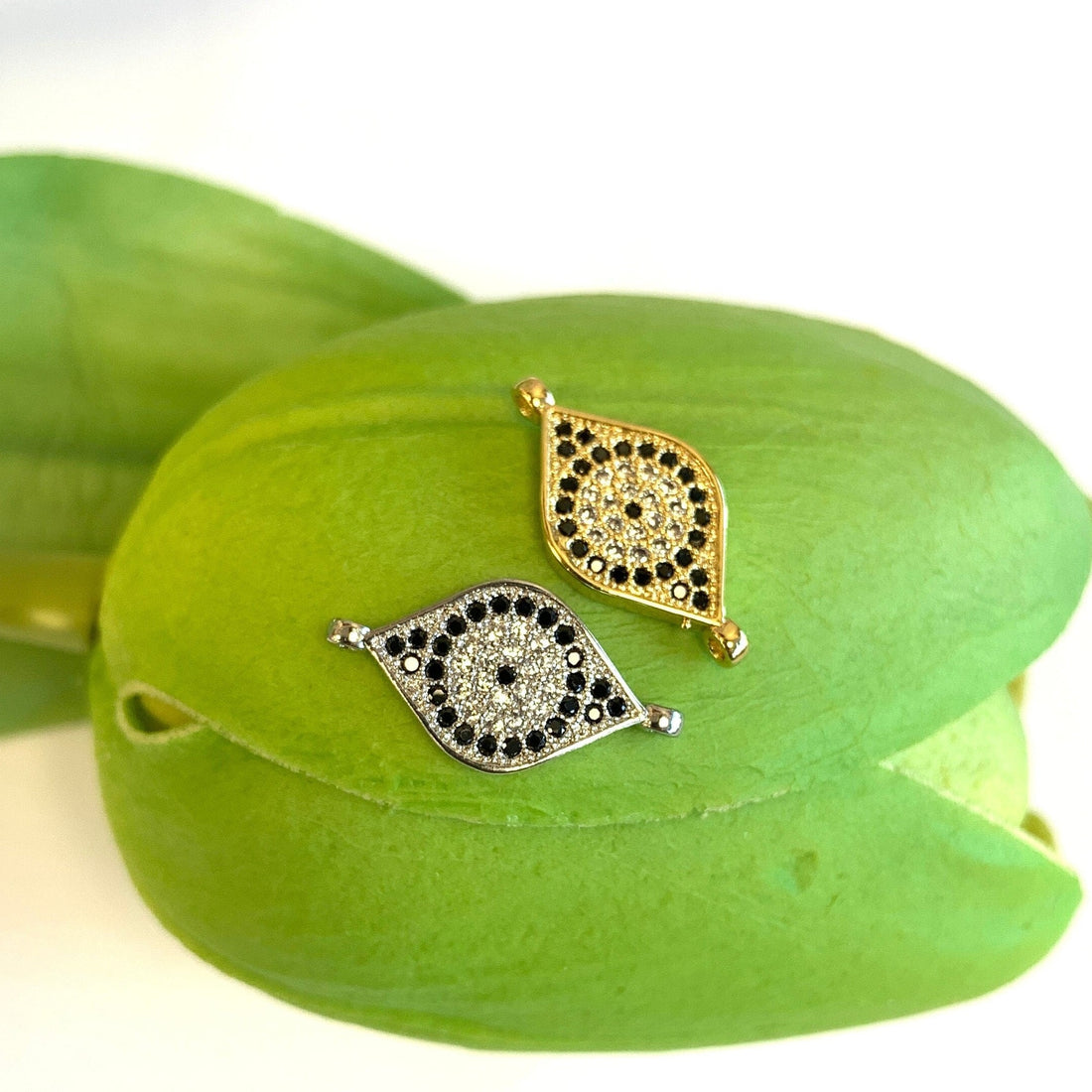 Evil Eye CZ Pave Connector | Bellaire Wholesale
