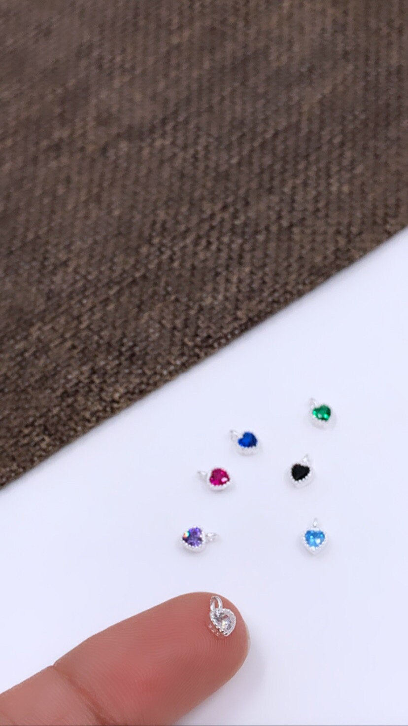 925 Sterling Silver Mini Heart Charm | Bellaire Wholesale