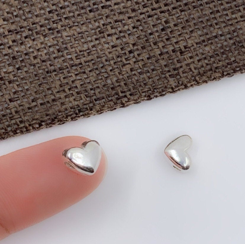 925 Sterling Silver Heart Beads | Bellaire Wholesale