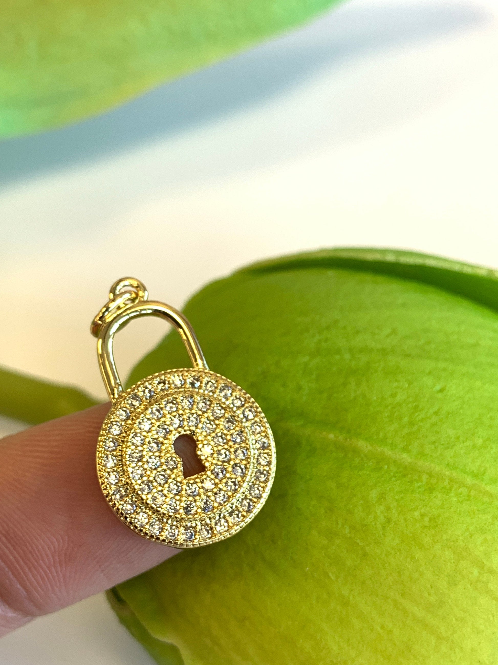Round Lock Charm | Bellaire Wholesale