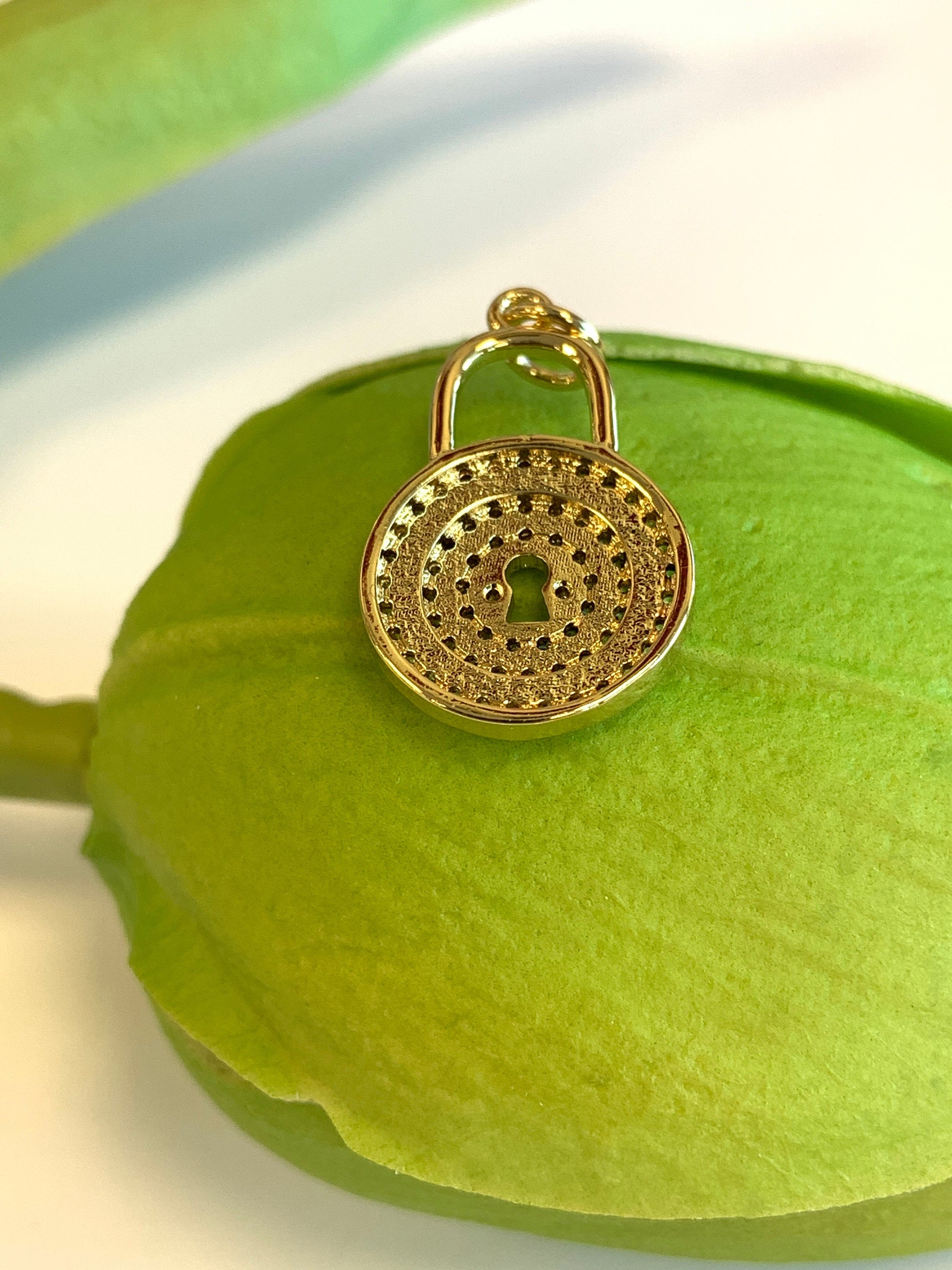 Round Lock Charm | Bellaire Wholesale