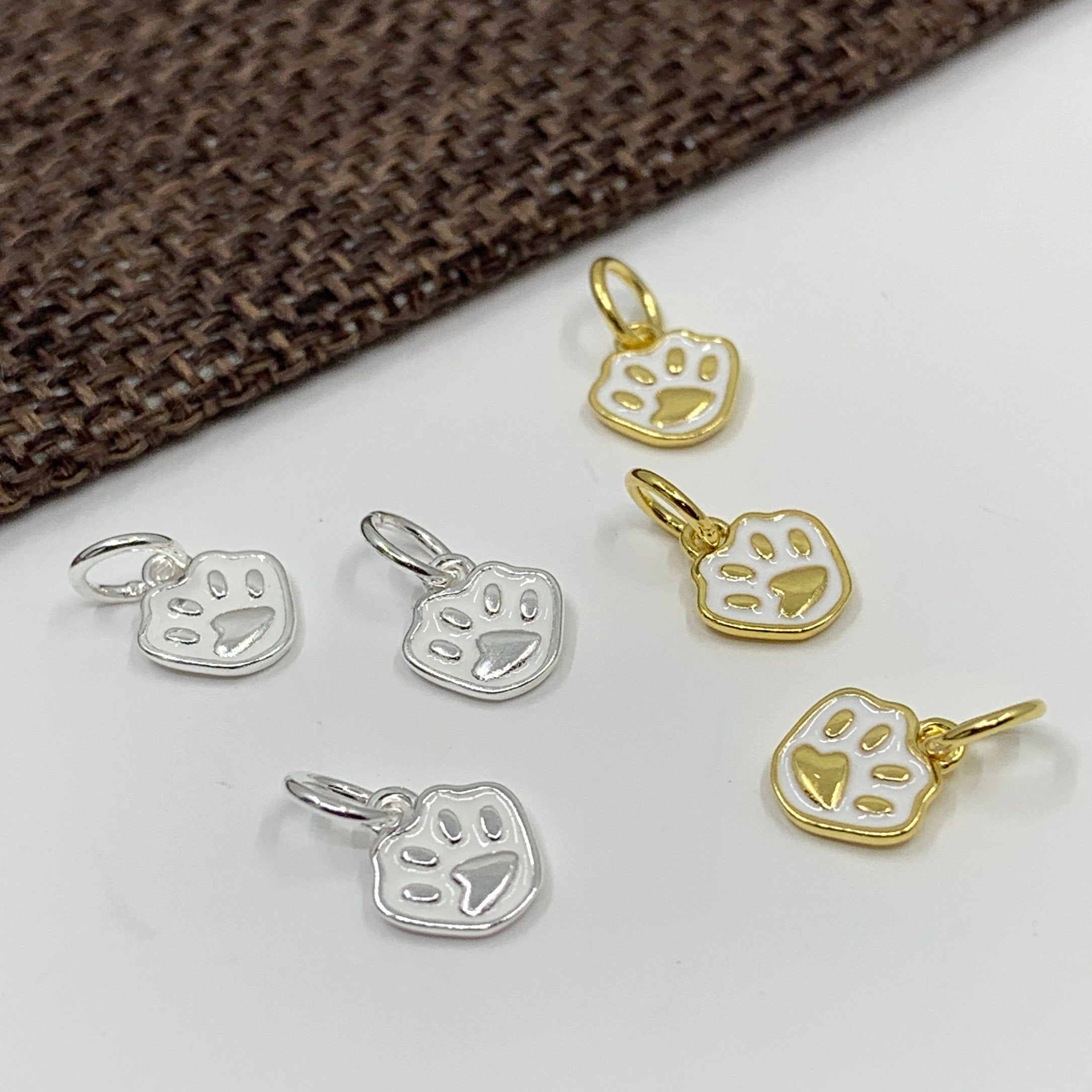 925 Sterling Silver Mini Paw Charm | Bellaire Wholesale