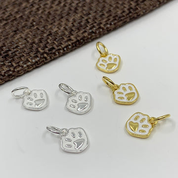 925 Sterling Silver Mini Paw Charm | Bellaire Wholesale