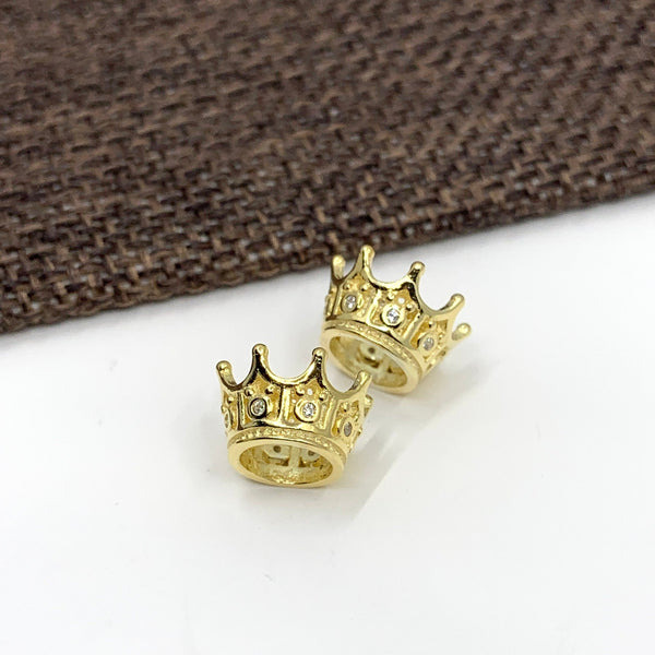 925 Sterling Silver Crown Bead | Bellaire Wholesale
