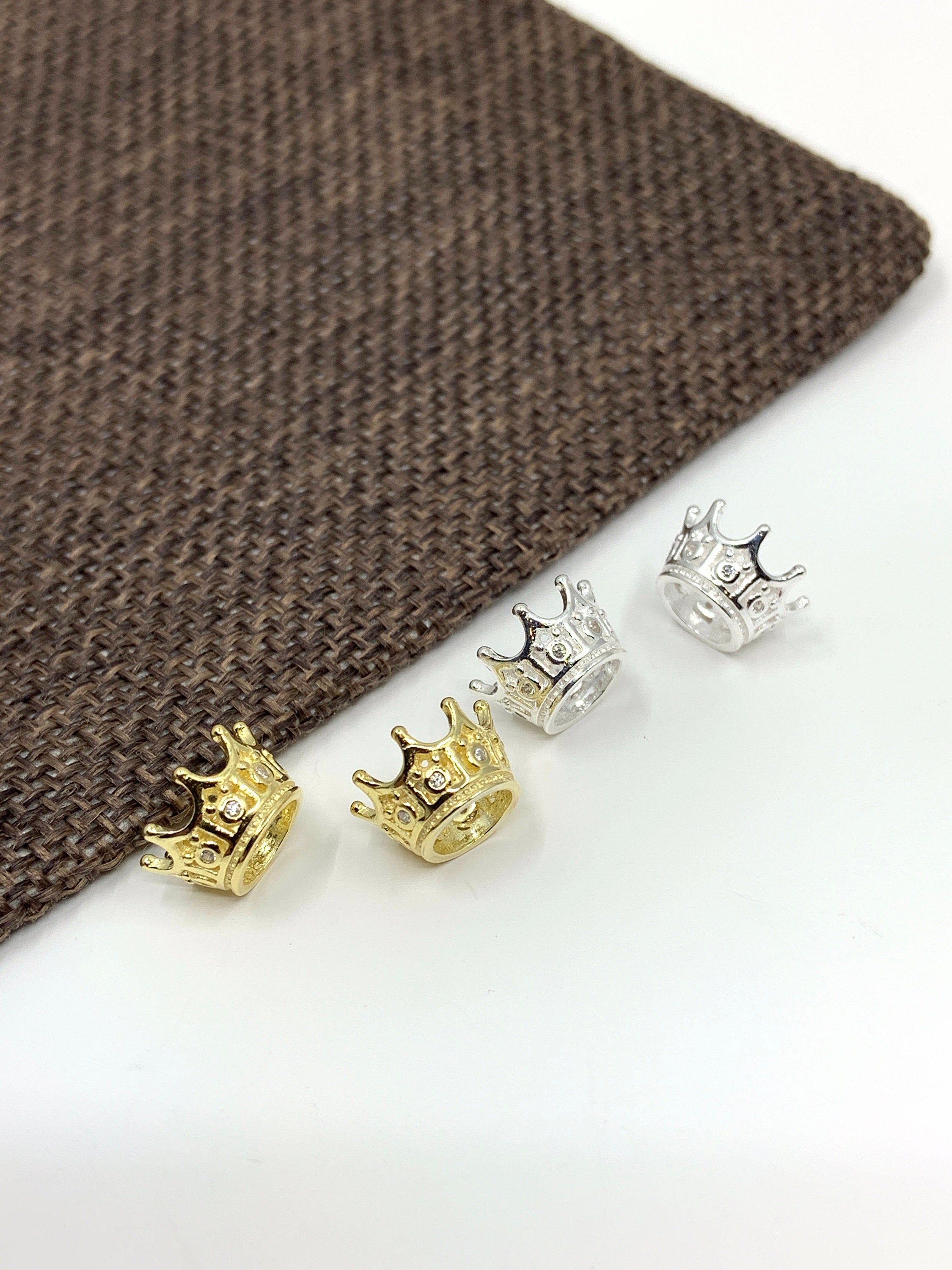 925 Sterling Silver Crown Bead | Bellaire Wholesale
