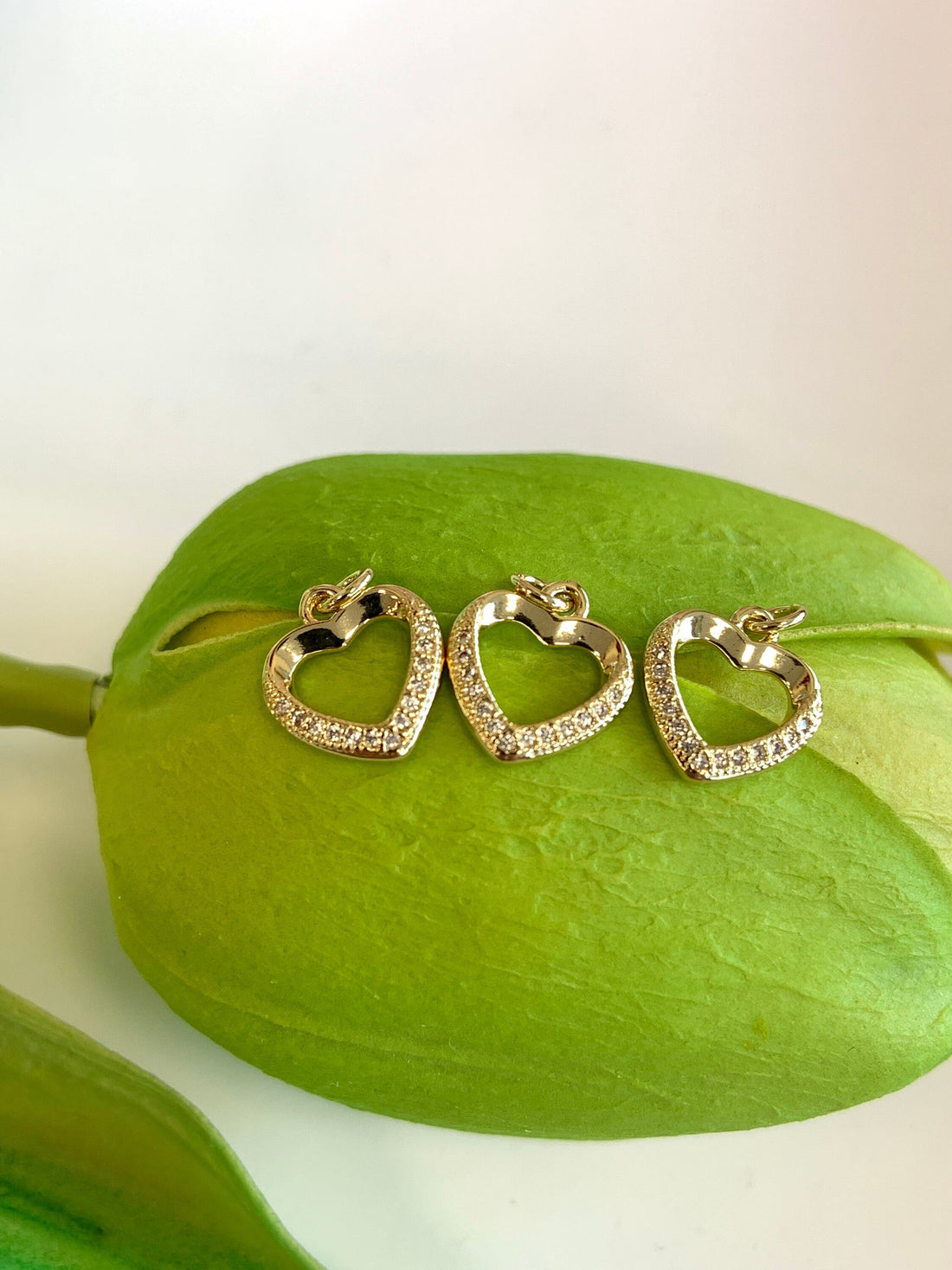 Cubic Zirconia Heart Charm | Bellaire Wholesale