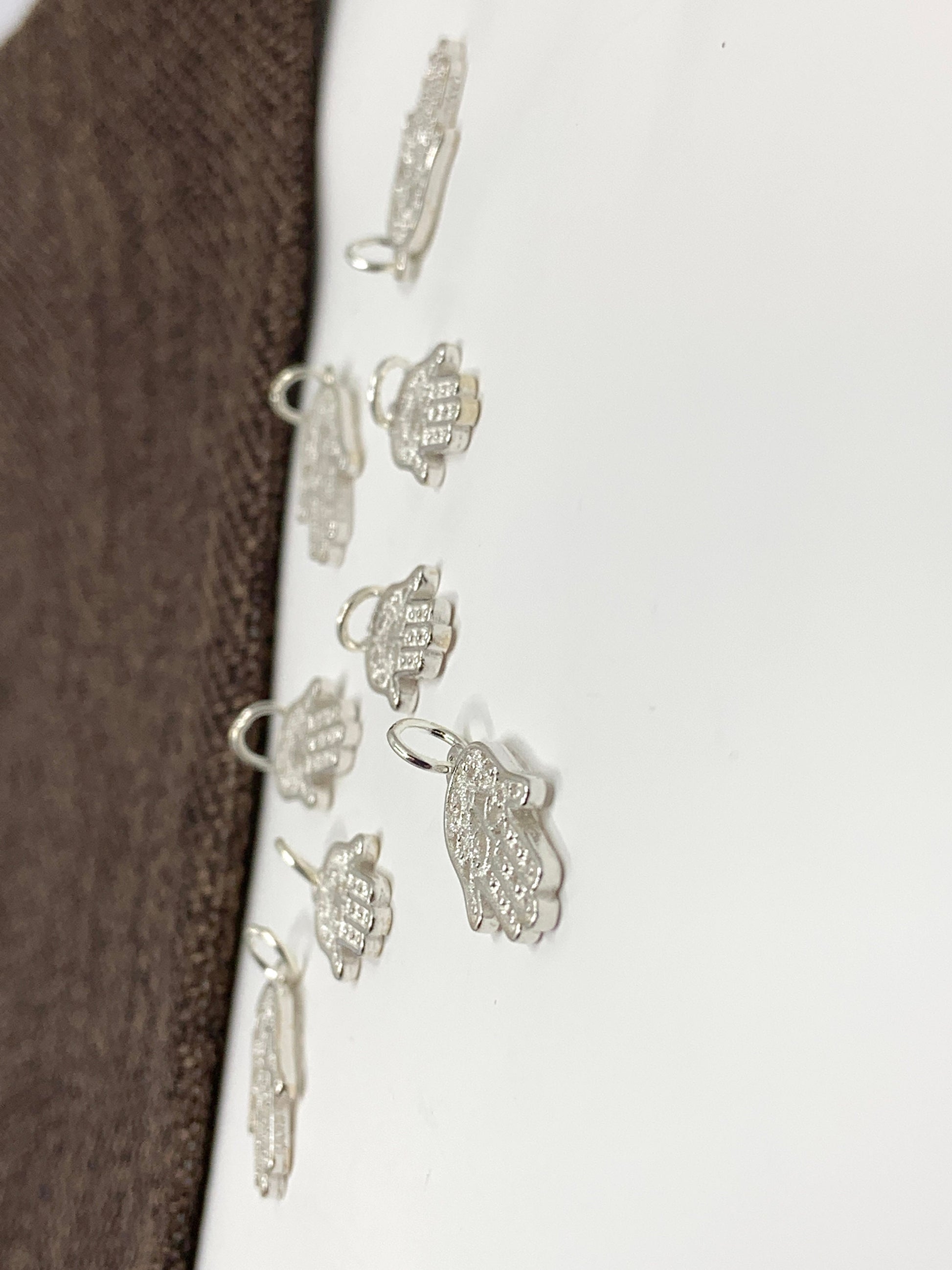 925 Sterling Silver Filigree Hamsa Charm | Bellaire Wholesale