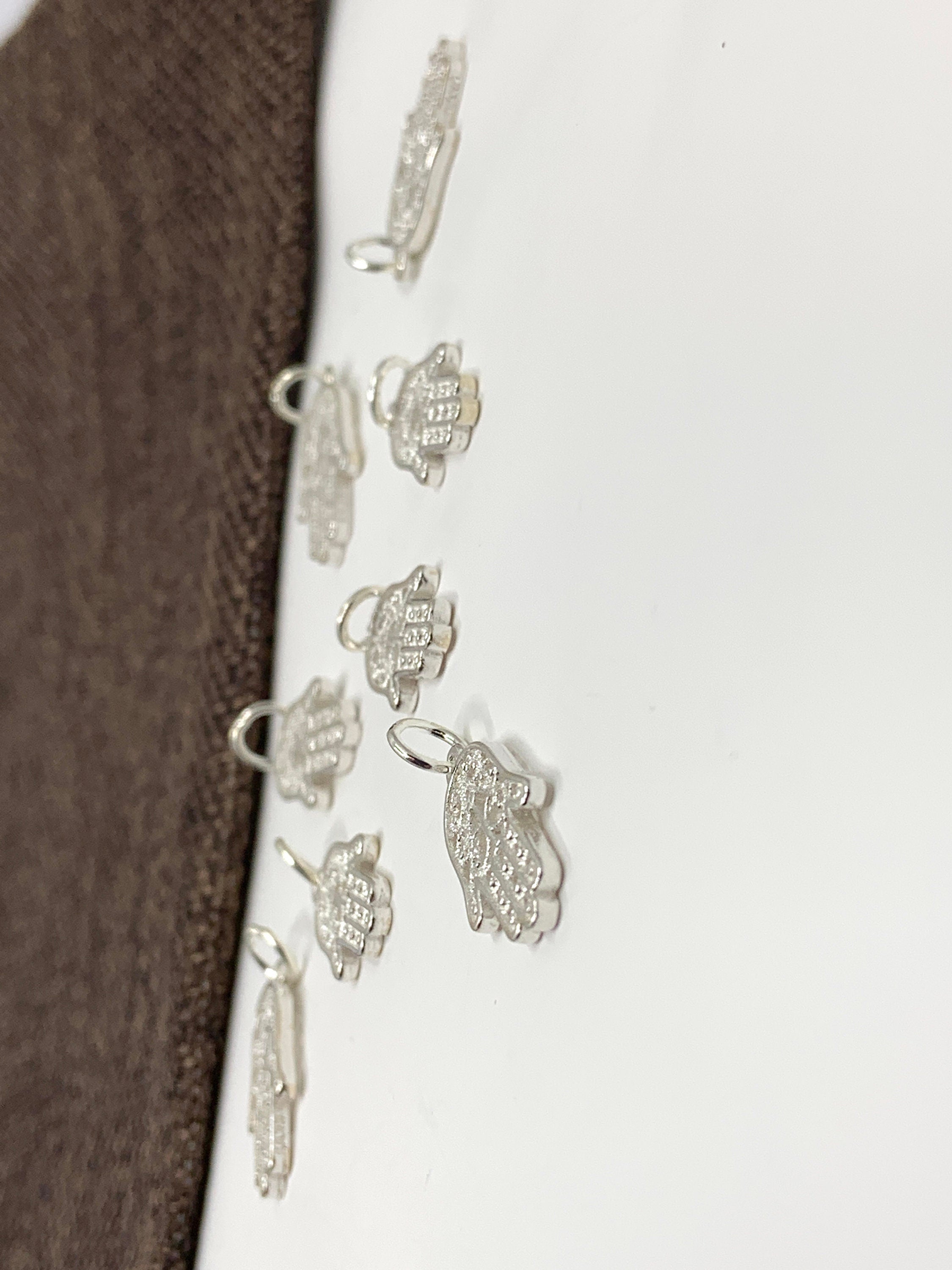 925 Sterling Silver Filigree Hamsa Charm | Bellaire Wholesale