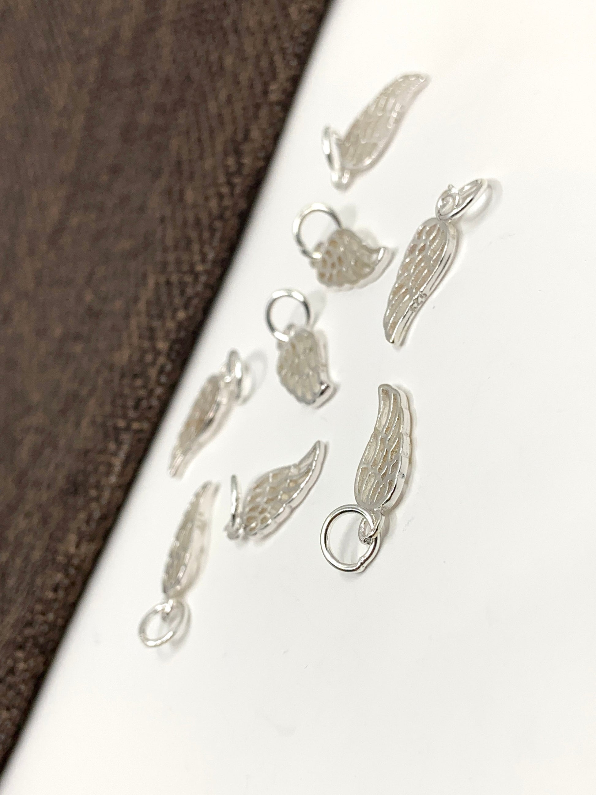 925 Sterling Silver Angel Wing Charm | Bellaire Wholesale