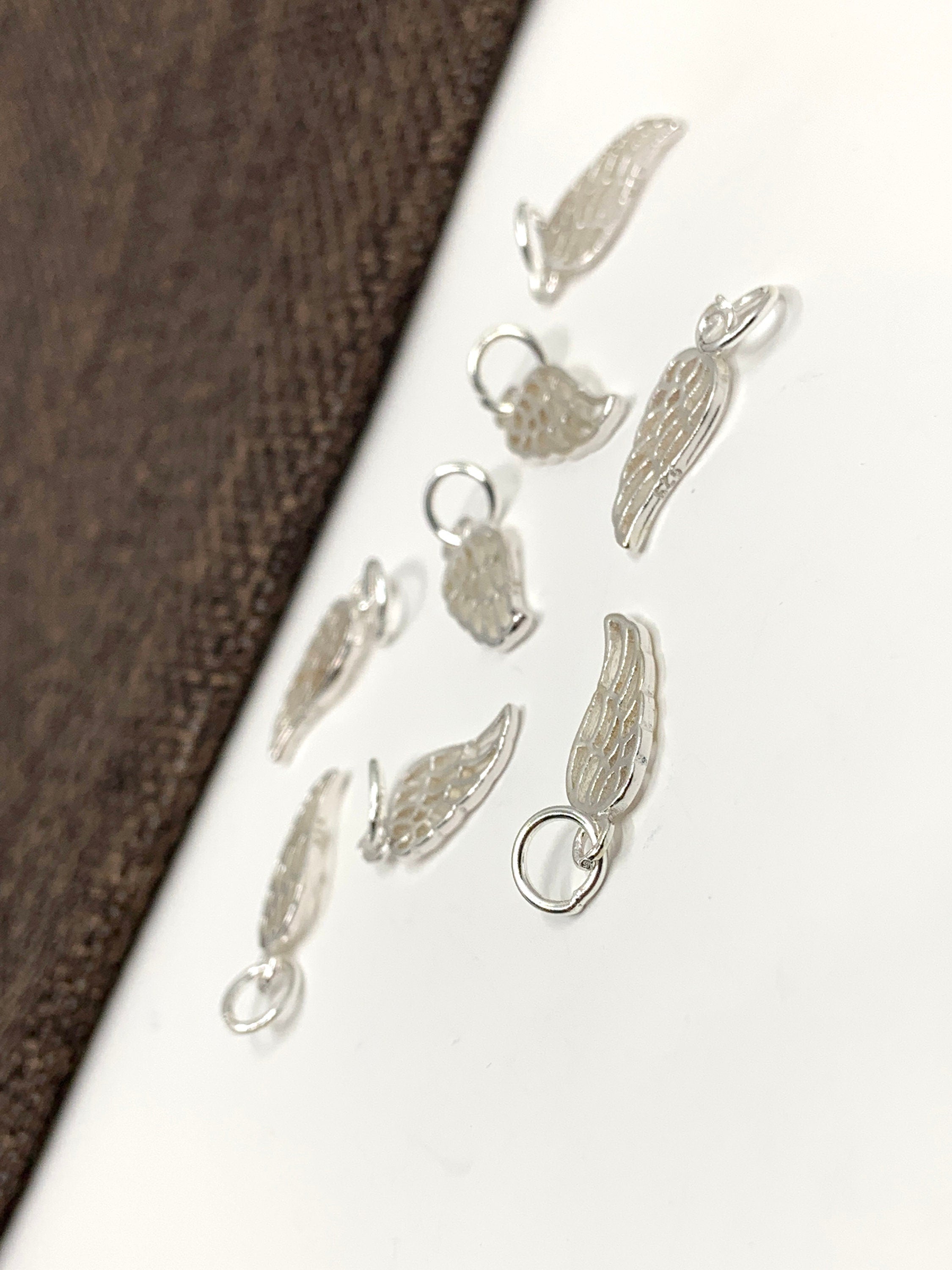 925 Sterling Silver Angel Wing Charm | Bellaire Wholesale