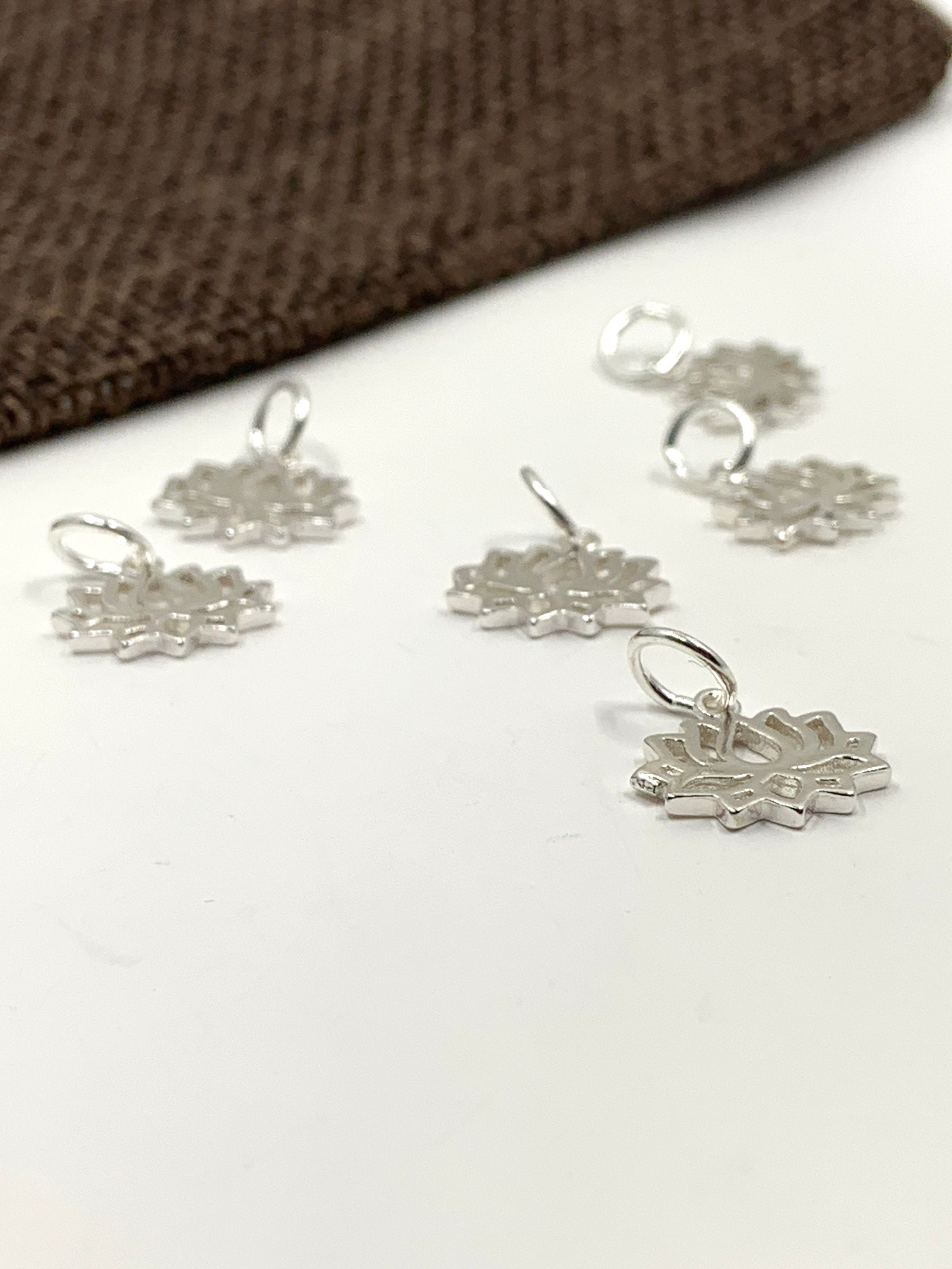 925 Sterling Silver Lotus Charm | Bellaire Wholesale