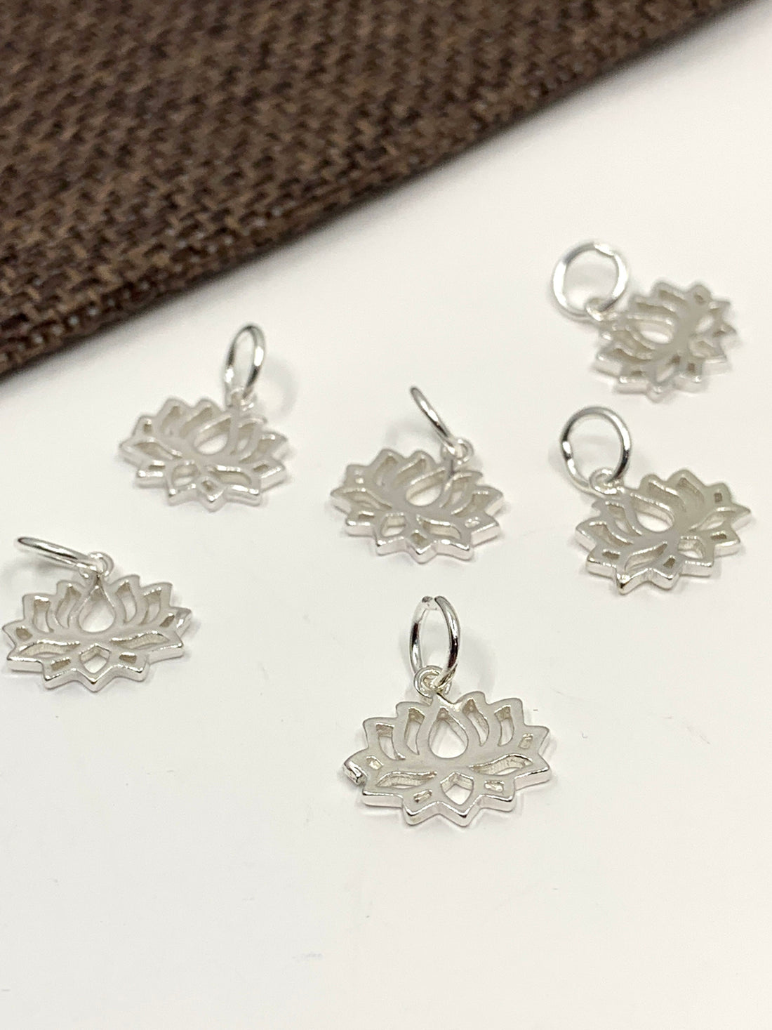 925 Sterling Silver Lotus Charm | Bellaire Wholesale
