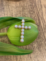 Cross Pearl Pendant 45mm x 27mm | Bellaire Wholesale