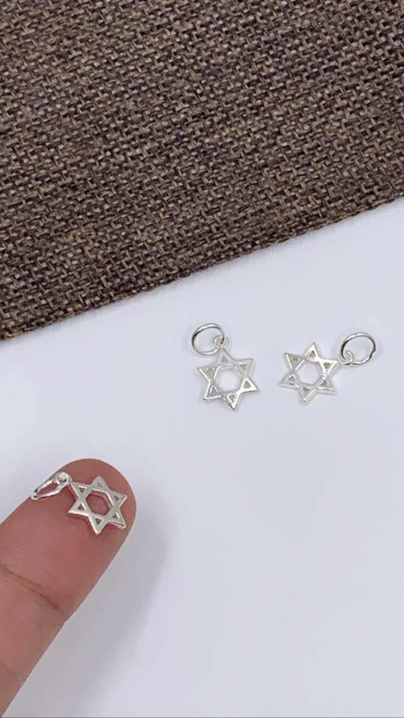 925 Silver Tiny Star of David Charm | Bellaire Wholesale