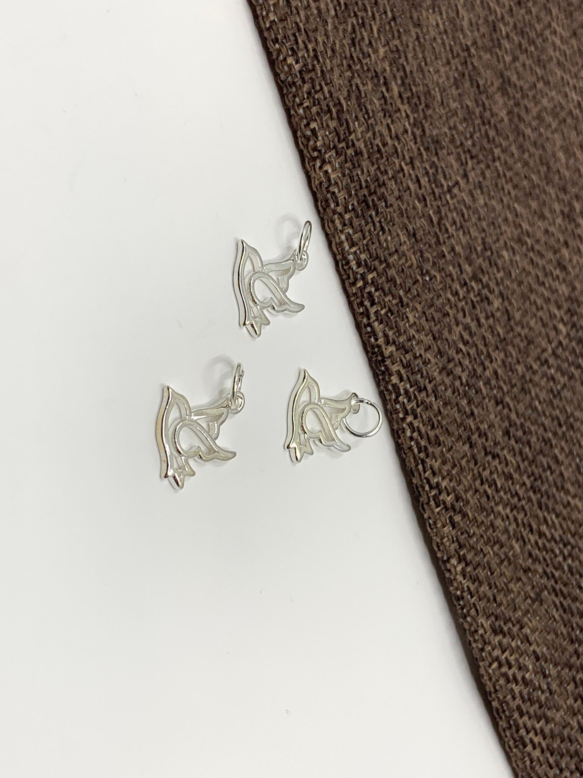 925 Sterling Silver Flying Bird Charm | Bellaire Wholesale