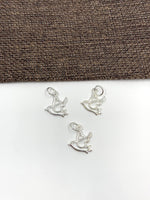 925 Sterling Silver Flying Bird Charm | Bellaire Wholesale