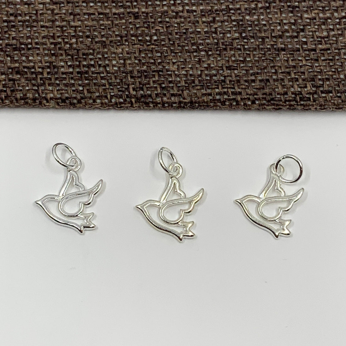 925 Sterling Silver Flying Bird Charm | Bellaire Wholesale