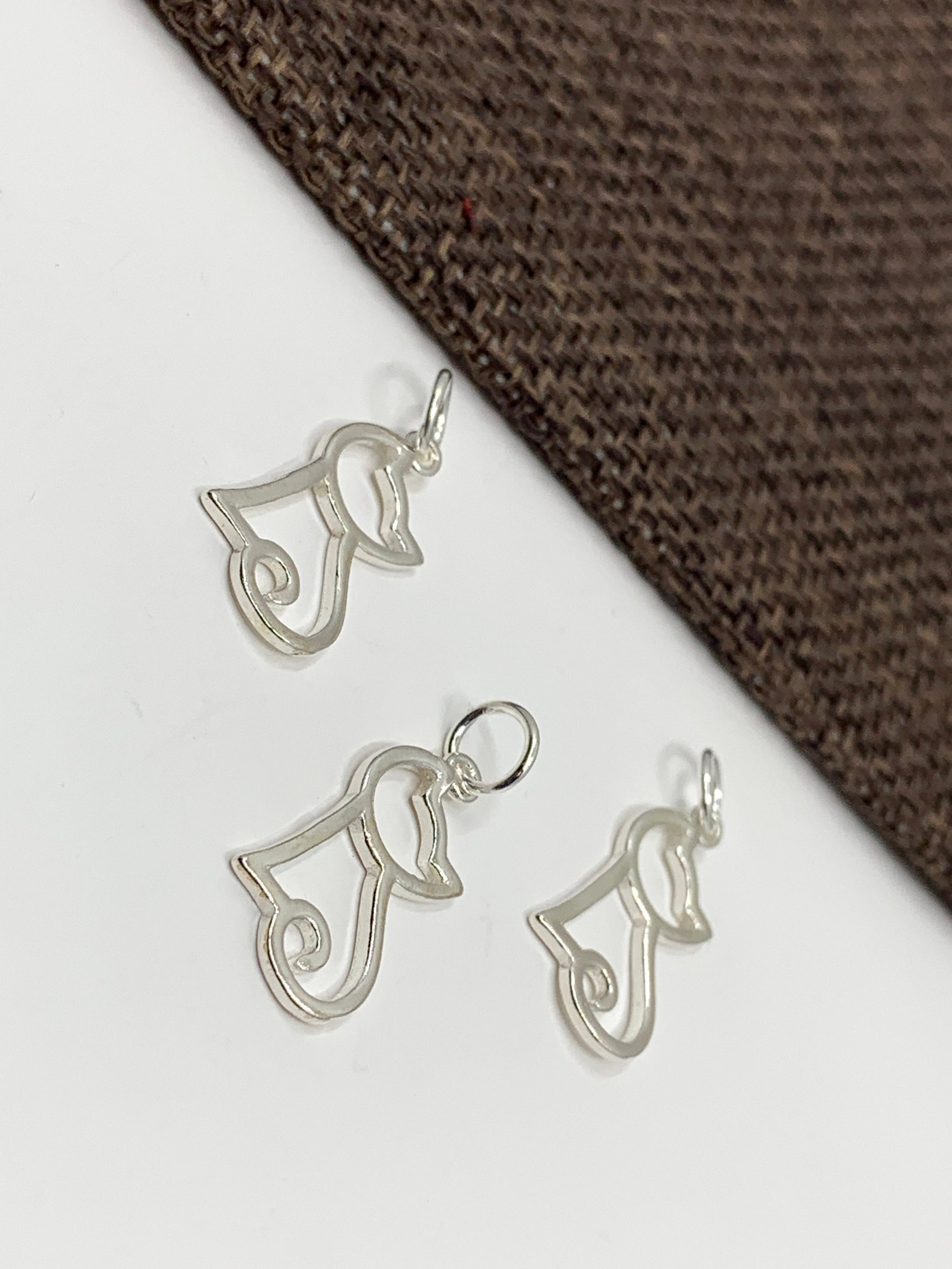 925 Sterling Silver Cat Charm | Bellaire Wholesale