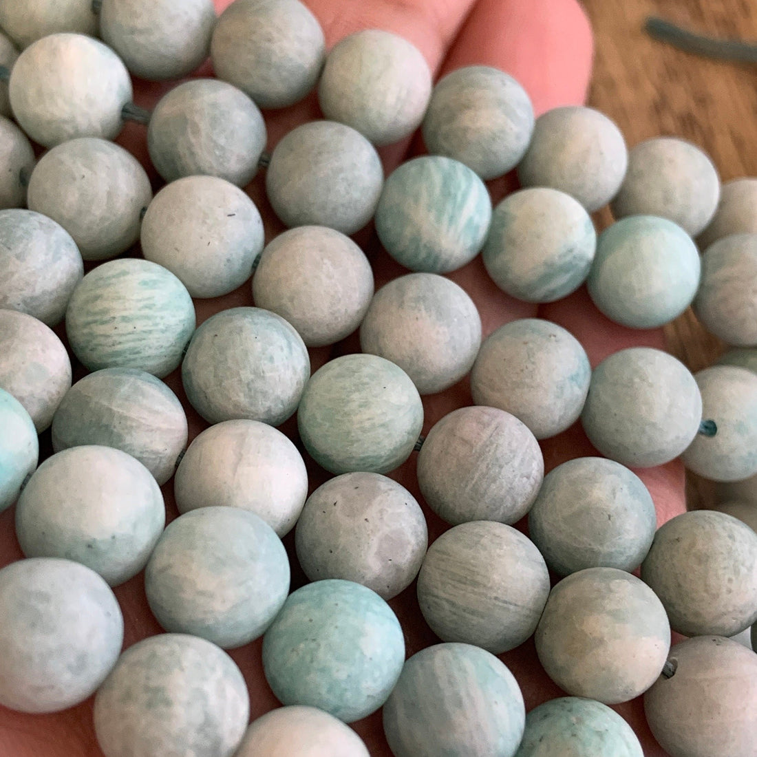 Frosted Blue Amazonite Beads | Bellaire Wholesale