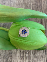 CZ Stones Evil Eye Connector | Bellaire Wholesale