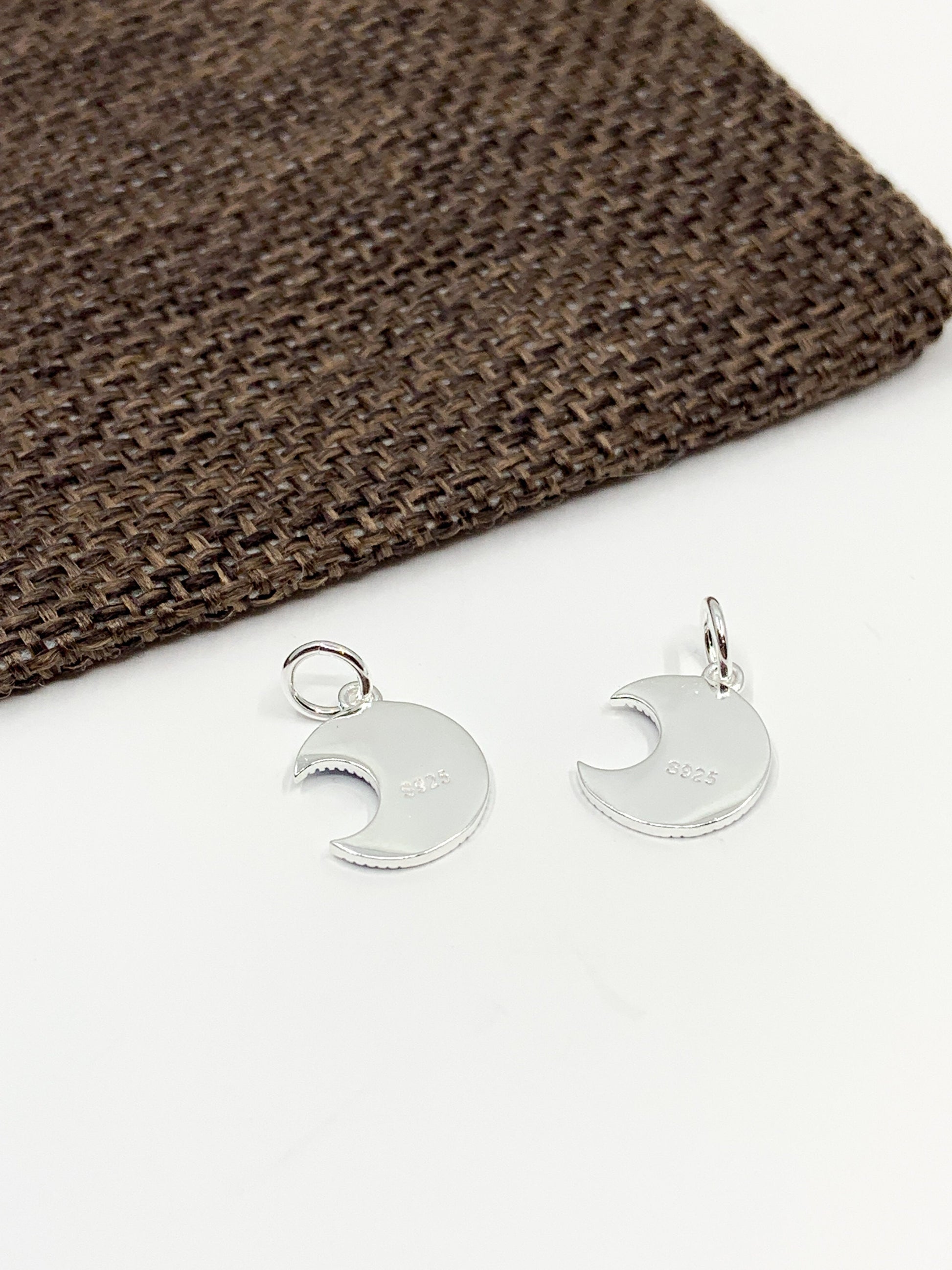 925 Sterling Silver Moon Star Charm | Bellaire Wholesale