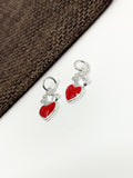 925 Sterling Silver Red Heart Charm | Bellaire Wholesale