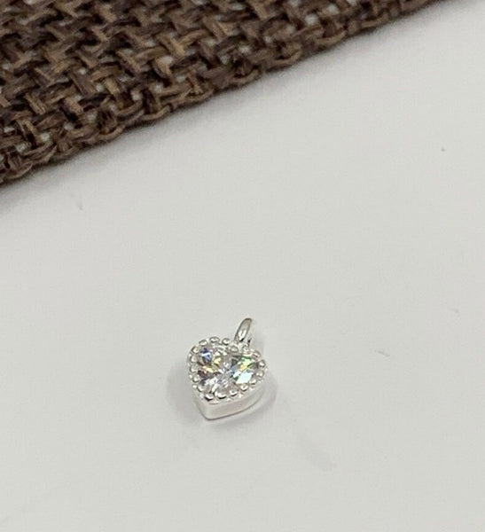 925 Sterling Silver Mini Heart Charm | Bellaire Wholesale