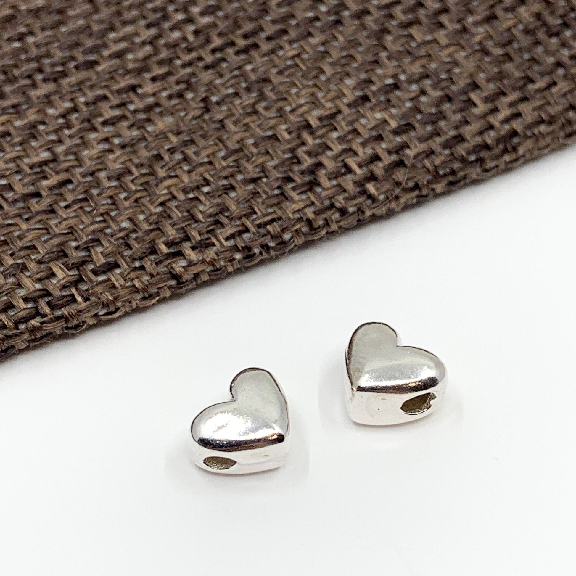 925 Sterling Silver Heart Beads | Bellaire Wholesale