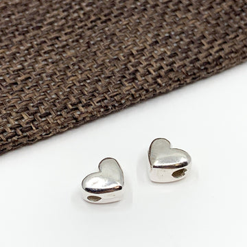 925 Sterling Silver Heart Beads | Bellaire Wholesale