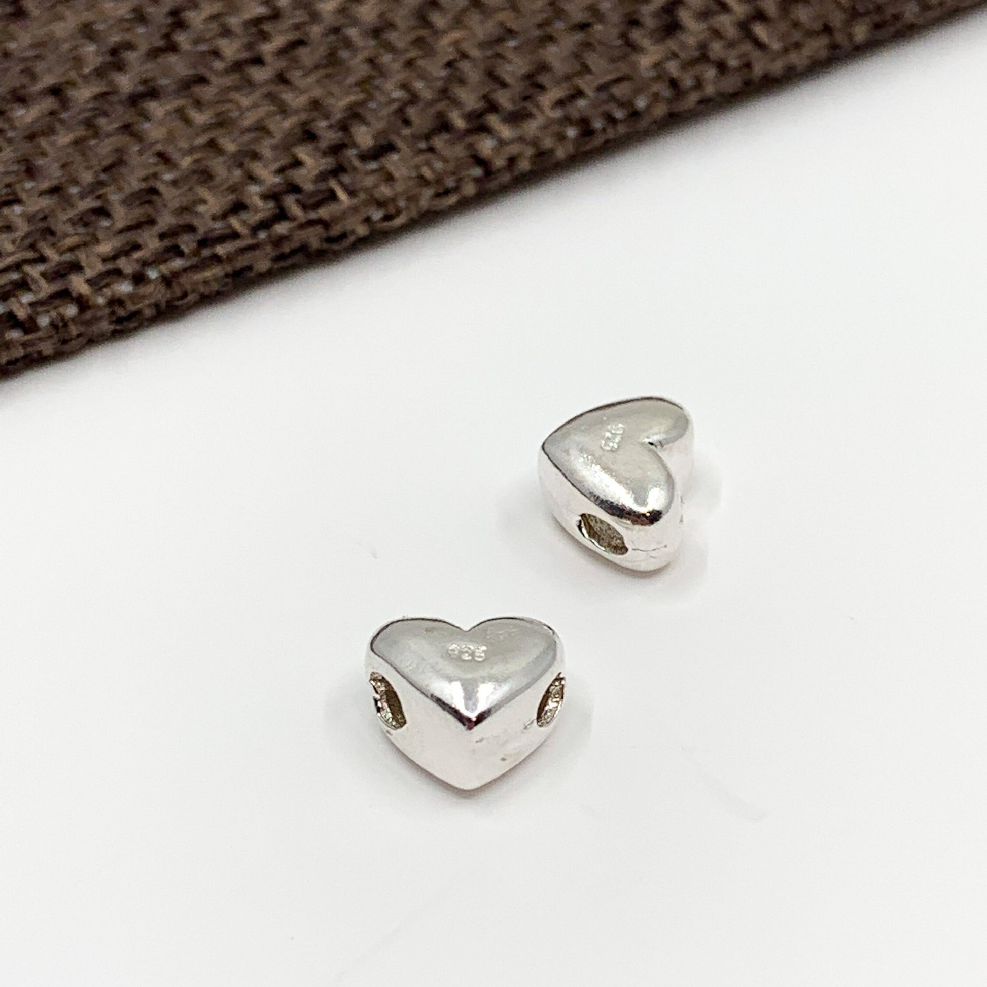 925 Sterling Silver Heart Beads | Bellaire Wholesale