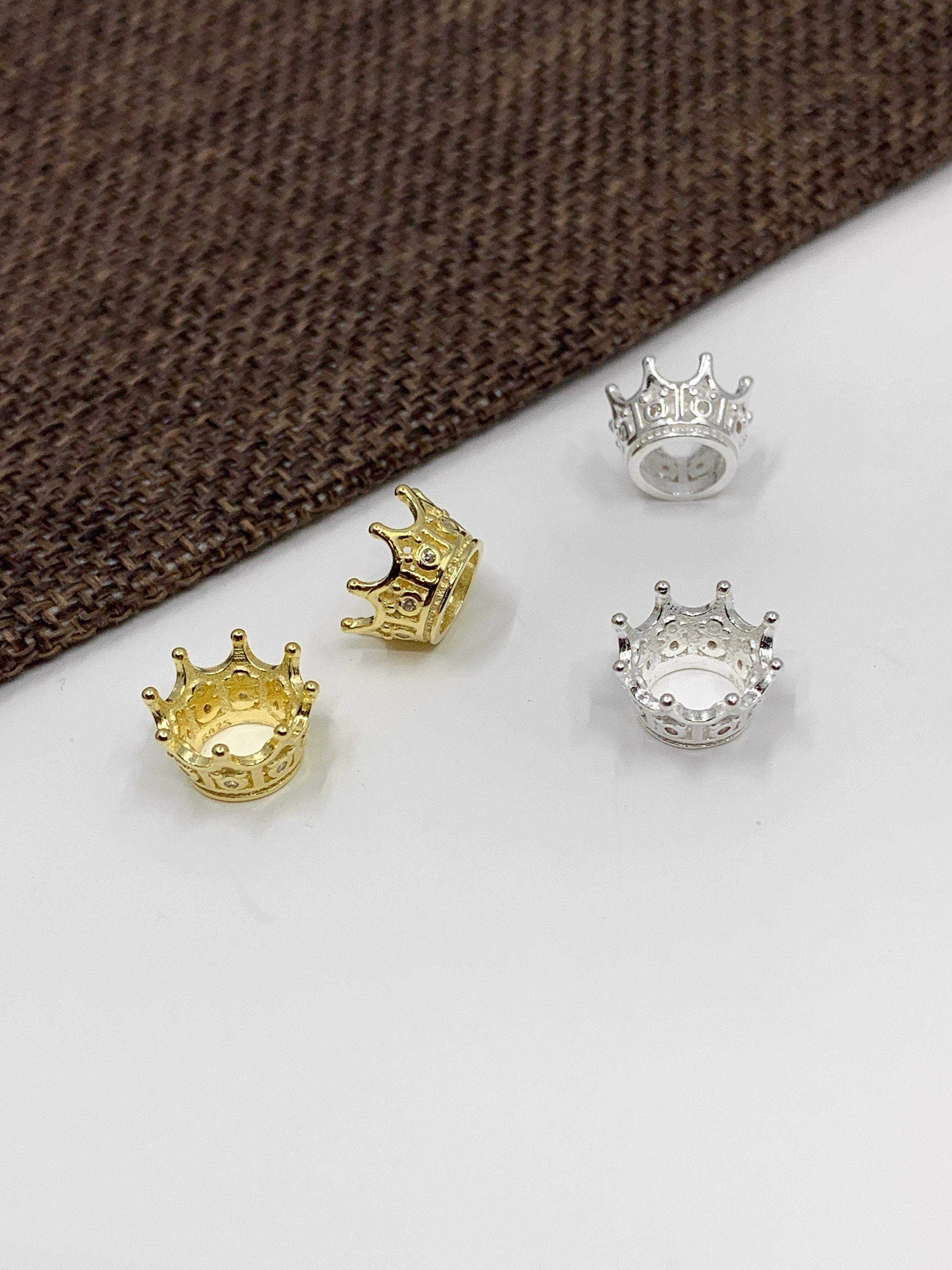 925 Sterling Silver Crown Bead | Bellaire Wholesale