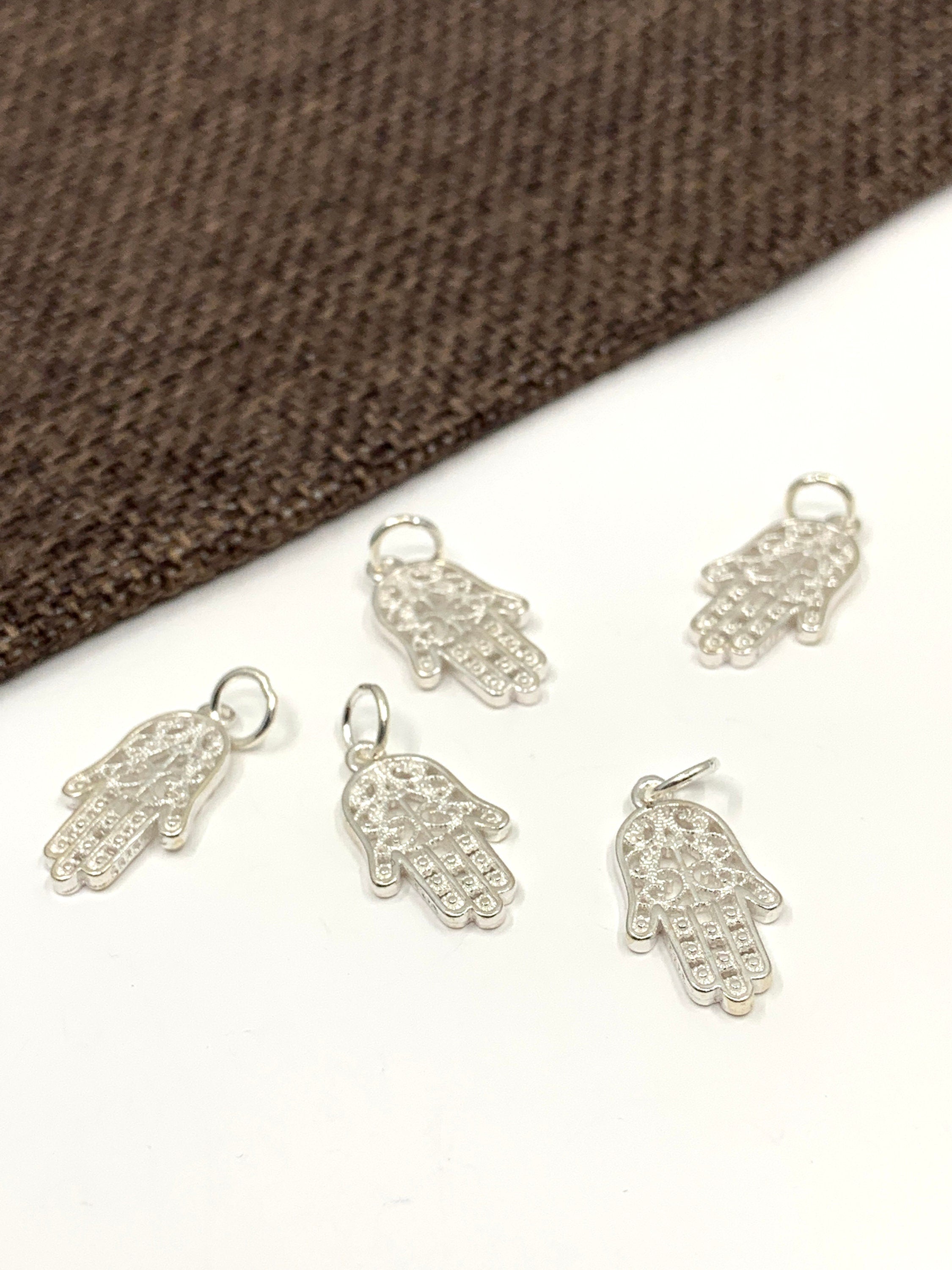 925 Sterling Silver Filigree Hamsa Charm | Bellaire Wholesale