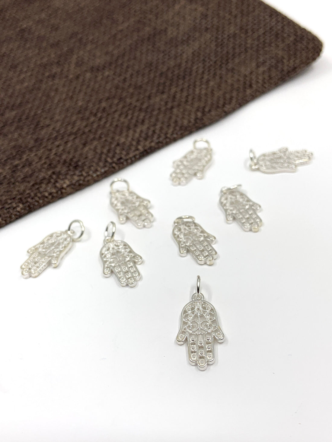 925 Sterling Silver Filigree Hamsa Charm | Bellaire Wholesale