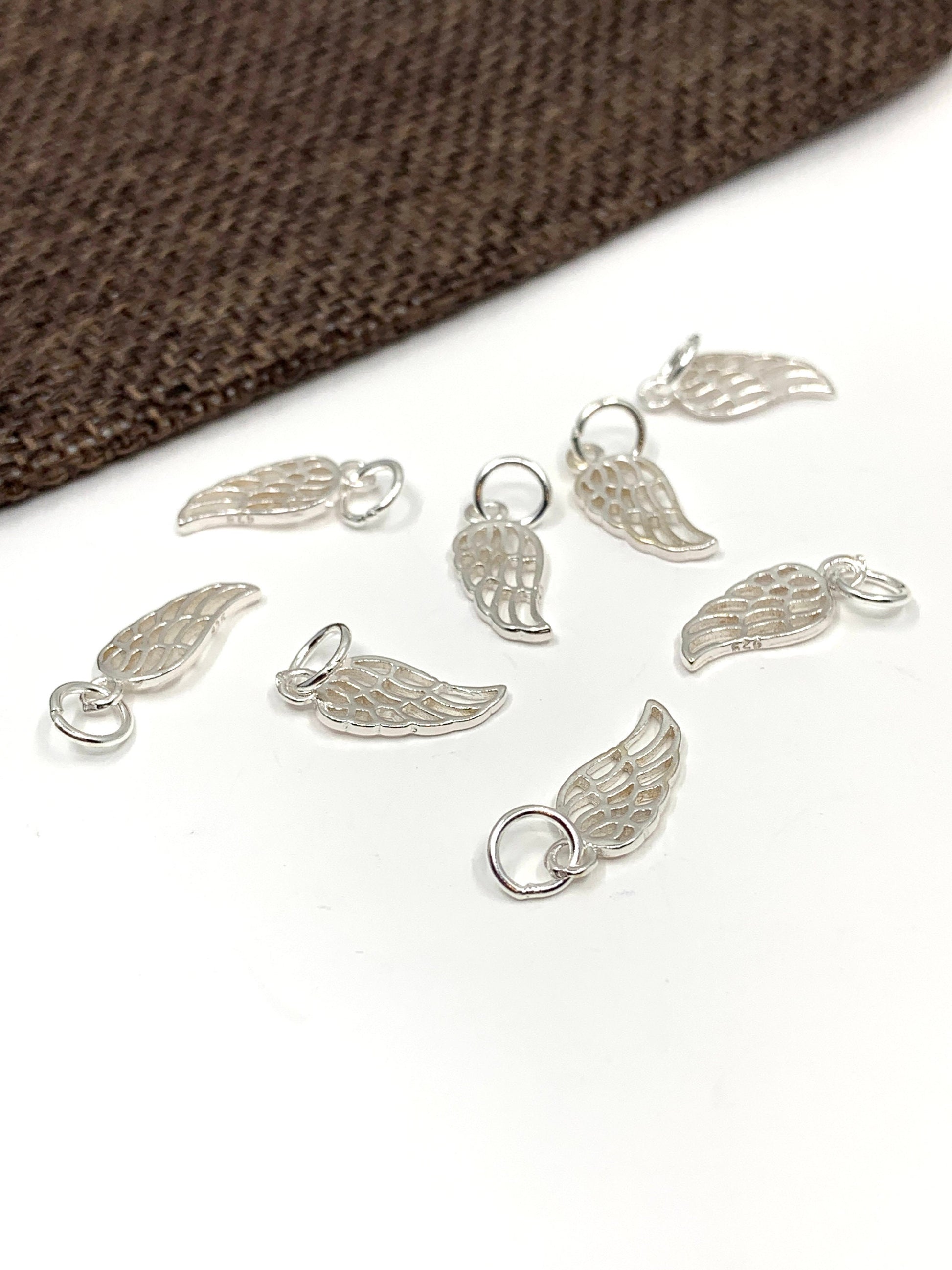 925 Sterling Silver Angel Wing Charm | Bellaire Wholesale