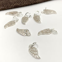 925 Sterling Silver Angel Wing Charm | Bellaire Wholesale