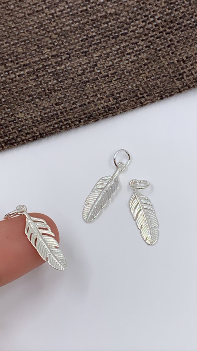925 Sterling Silver Feather Pendant | Bellaire Wholesale
