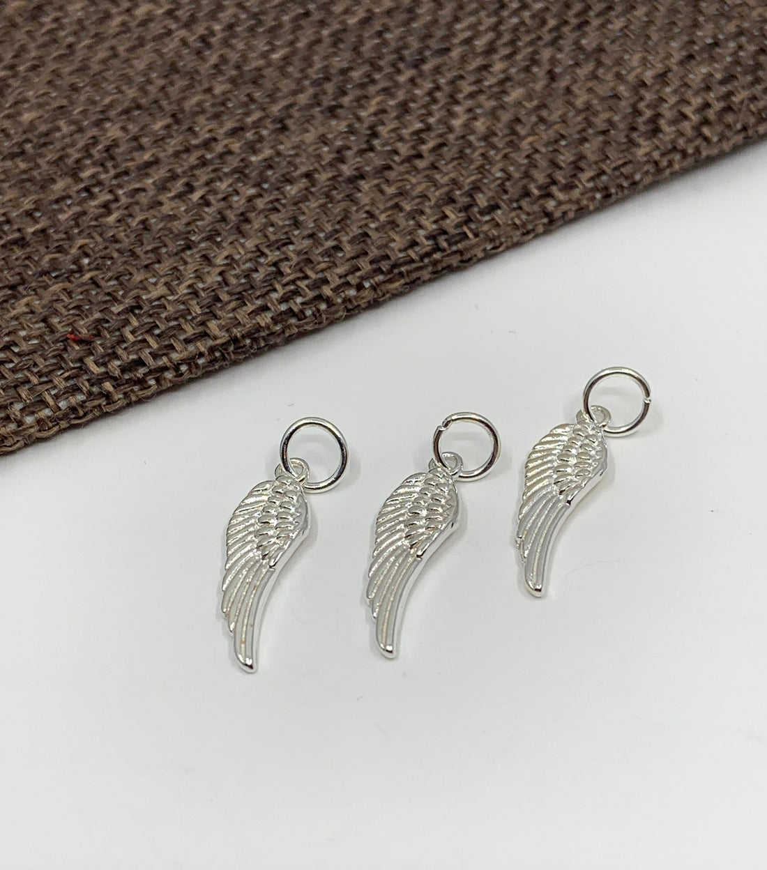 925 Silver Small Angel Wing Charm | Bellaire Wholesale