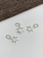 925 Silver Tiny Star of David Charm | Bellaire Wholesale