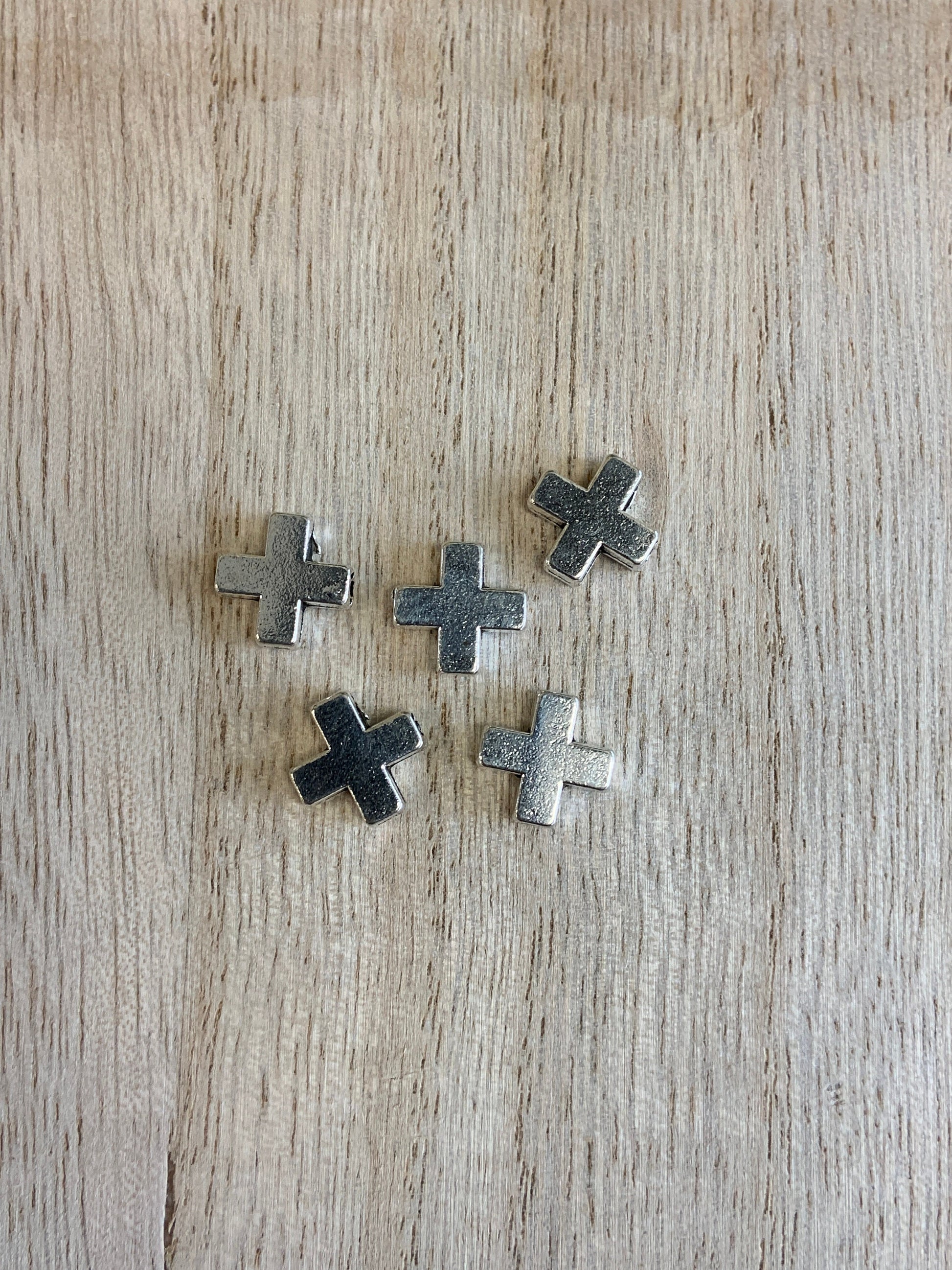 Alloy Rhodium Cross Bead | Bellaire Wholesale